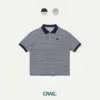 Áo polo boxy Owlbrand Striped